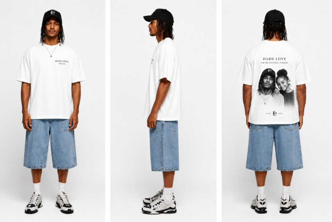 DADS LOVE OVERSIZE T (WHITE)