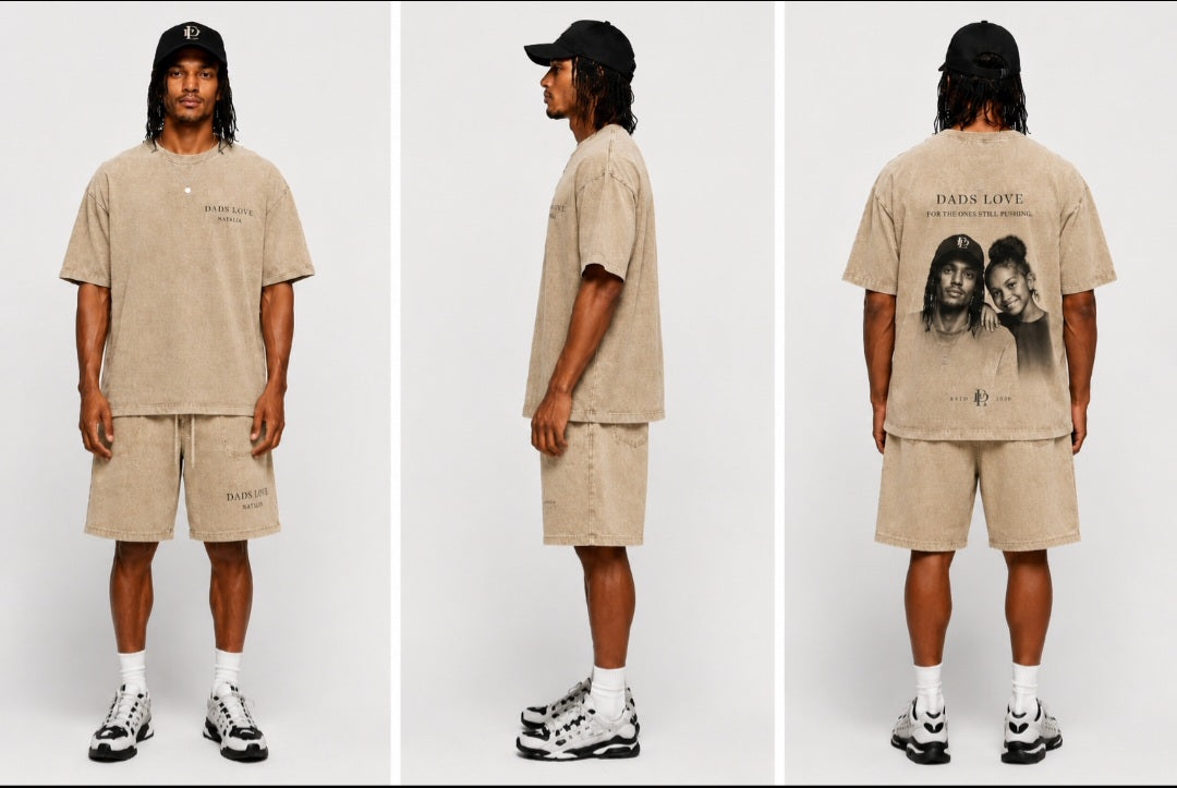 DAD LOVE TWIN SET (TAN)