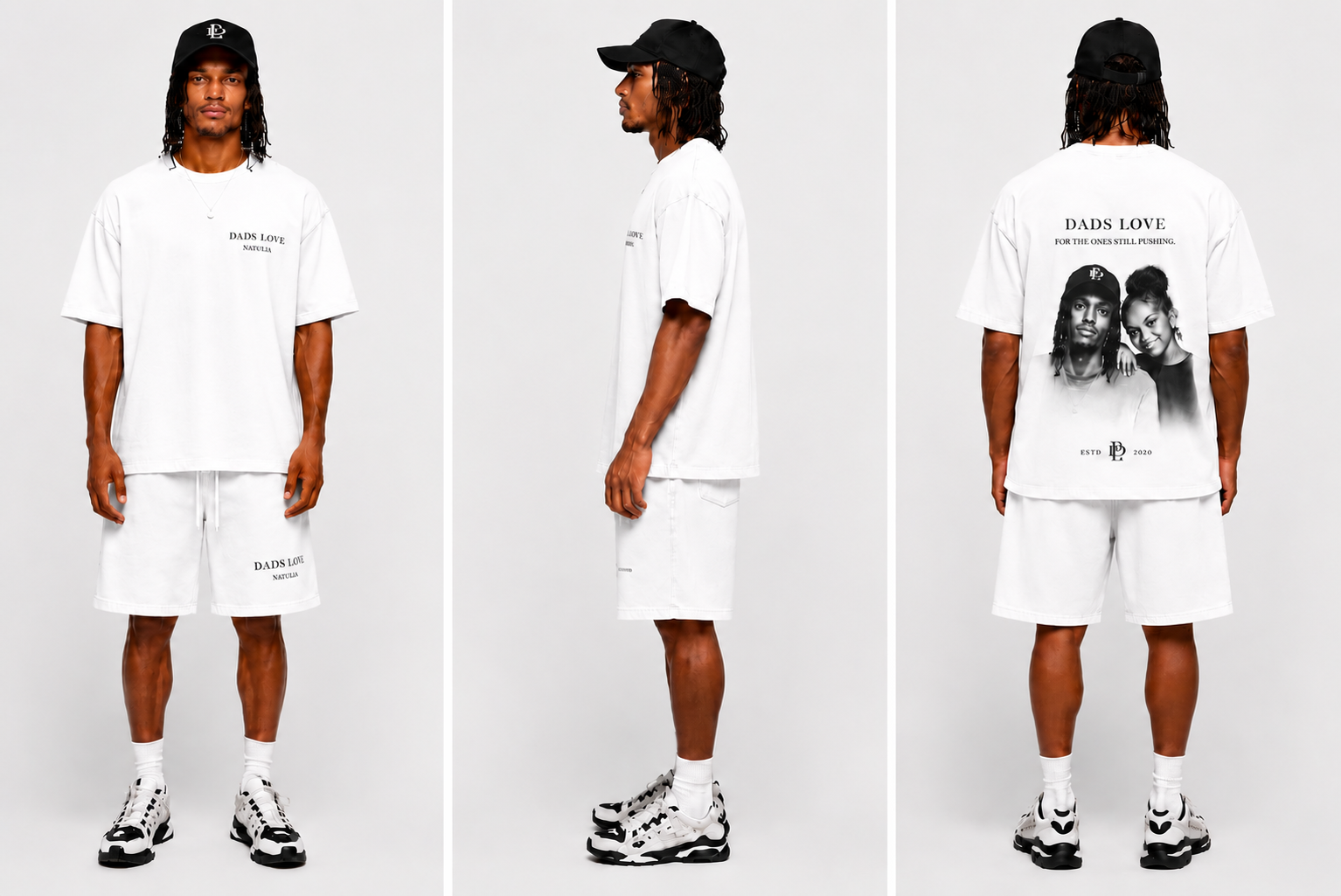 DAD LOVE TWIN SET WHITE)
