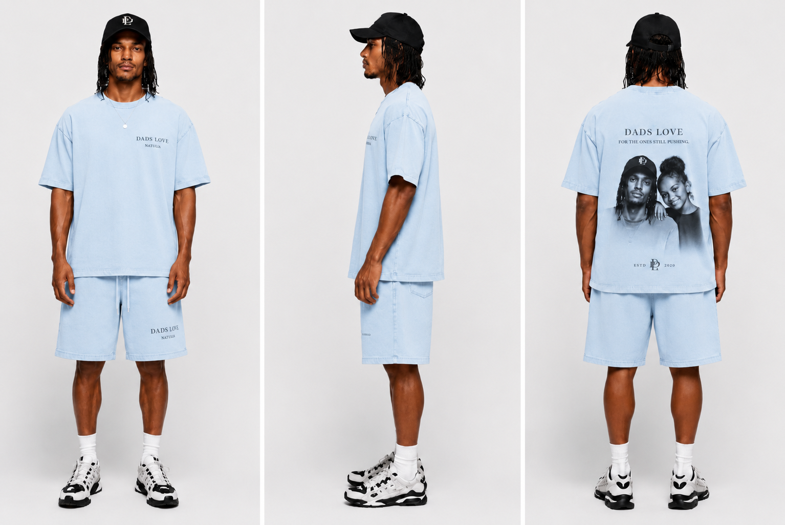 DAD LOVE TWIN SET (BABY BLUE)